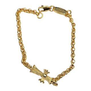 Chrome Hearts 22K Gold Large Cross Bracelet