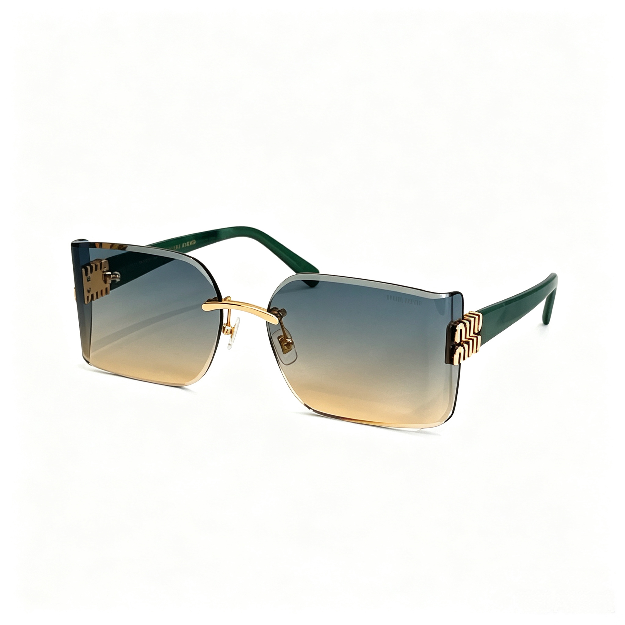 Miu Miu MU 112AV series frameless square sunglasses