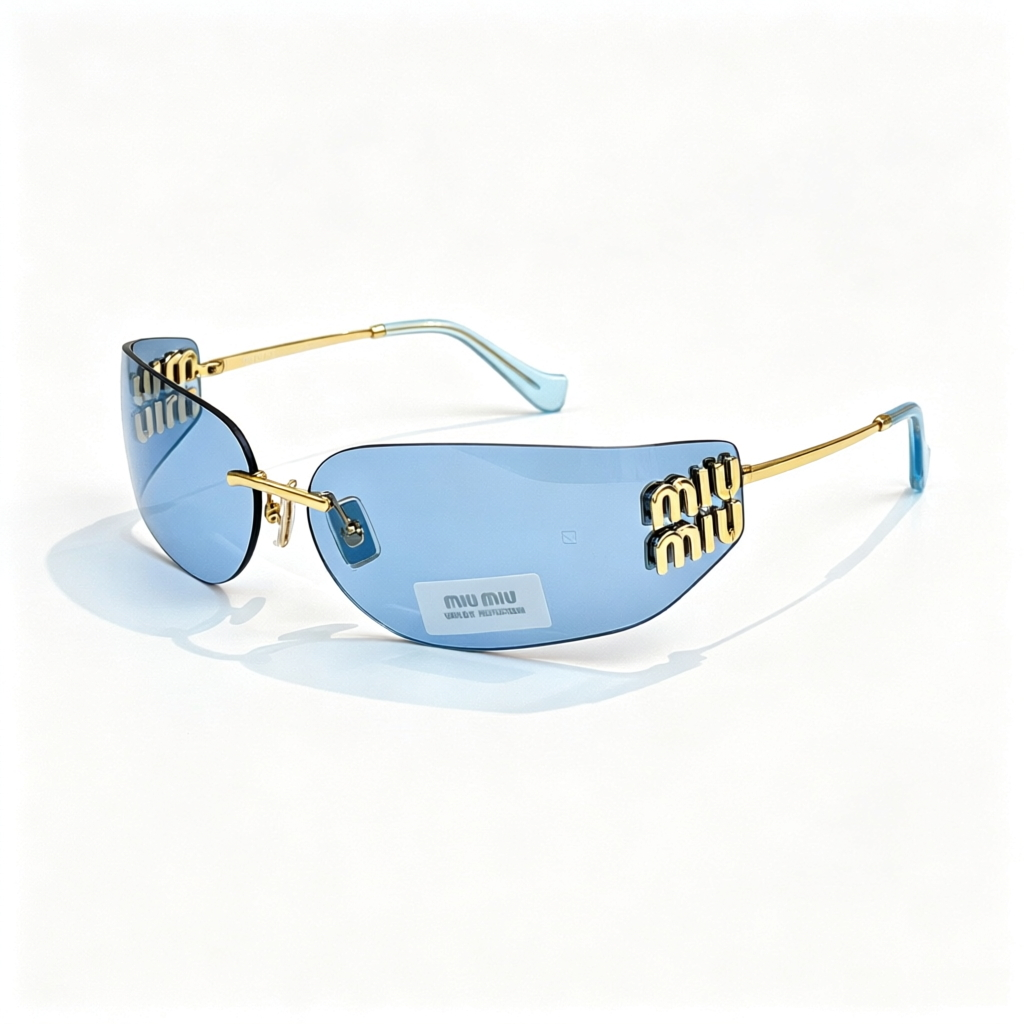 Miu Miu A51S Series Frameless Curved Sunglasses