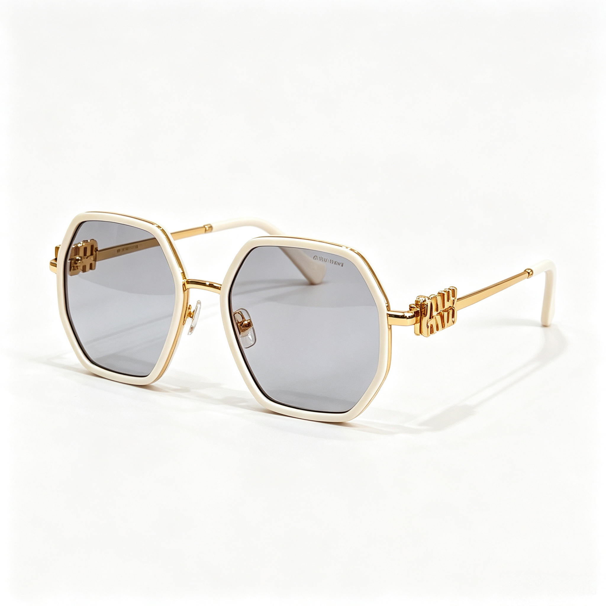 Miu Miu MU 778ZS Series Polygonal Metal Sunglasses
