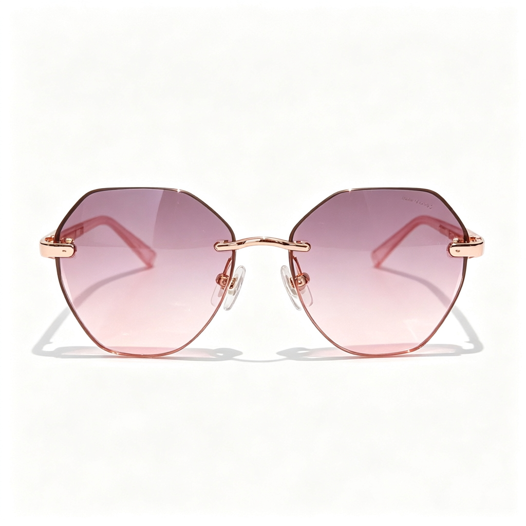 Miu Miu MU A1952 series frameless polygonal sunglasses