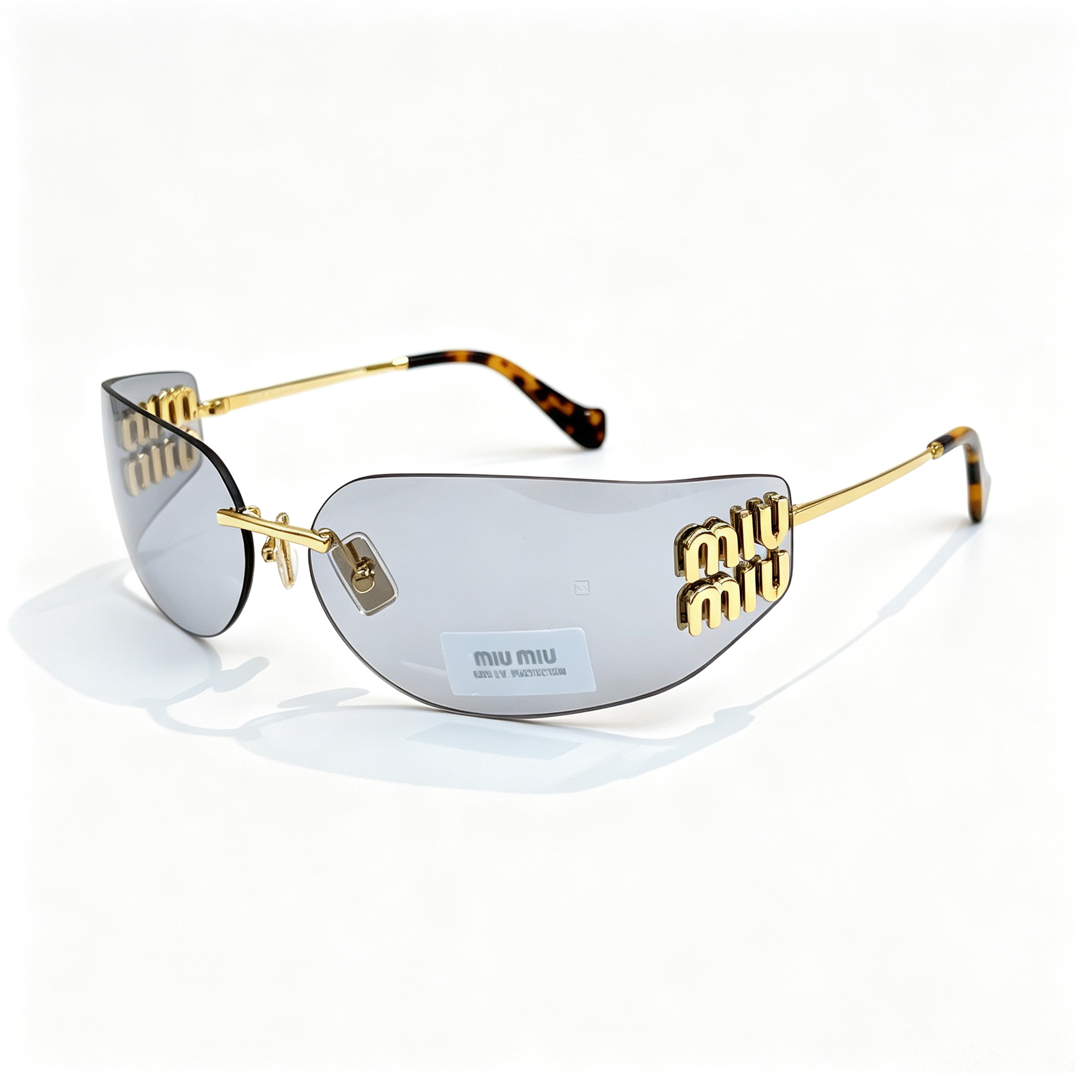 Miu Miu A51S Series Frameless Curved Sunglasses