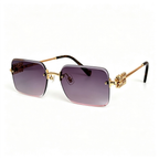 Miu Miu MU 99AV series square frameless sunglasses