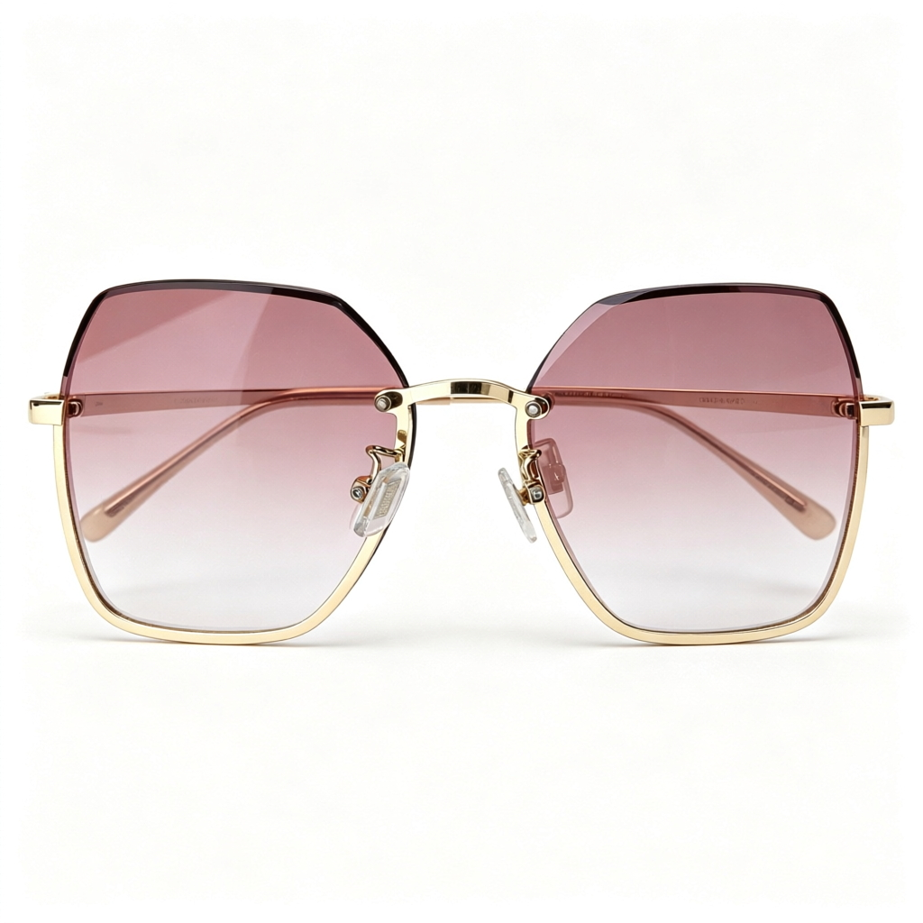 Miu Miu MU 62ZS Series Polygonal Metal Sunglasses