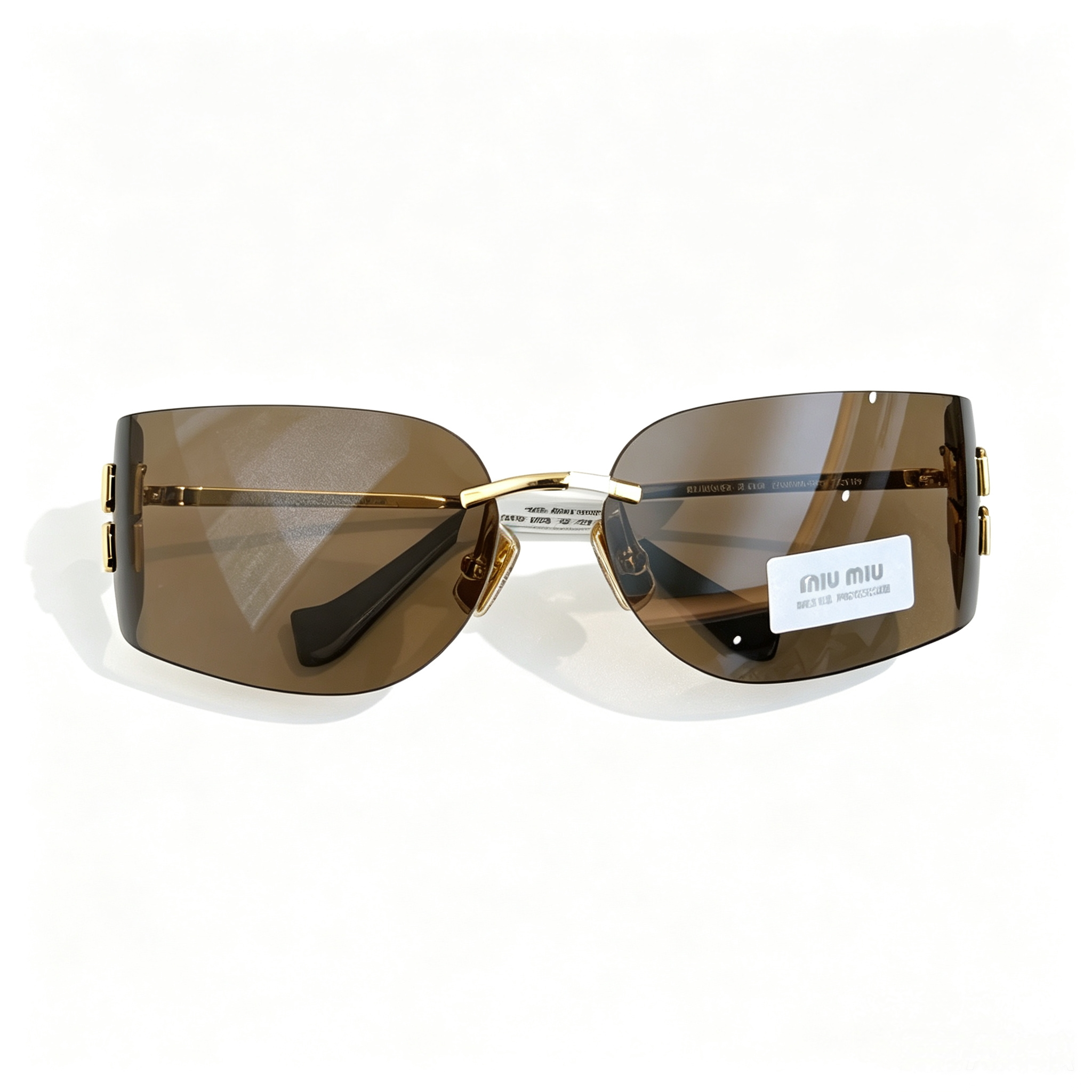 Miu Miu SMU A51S series frameless curved sunglasses