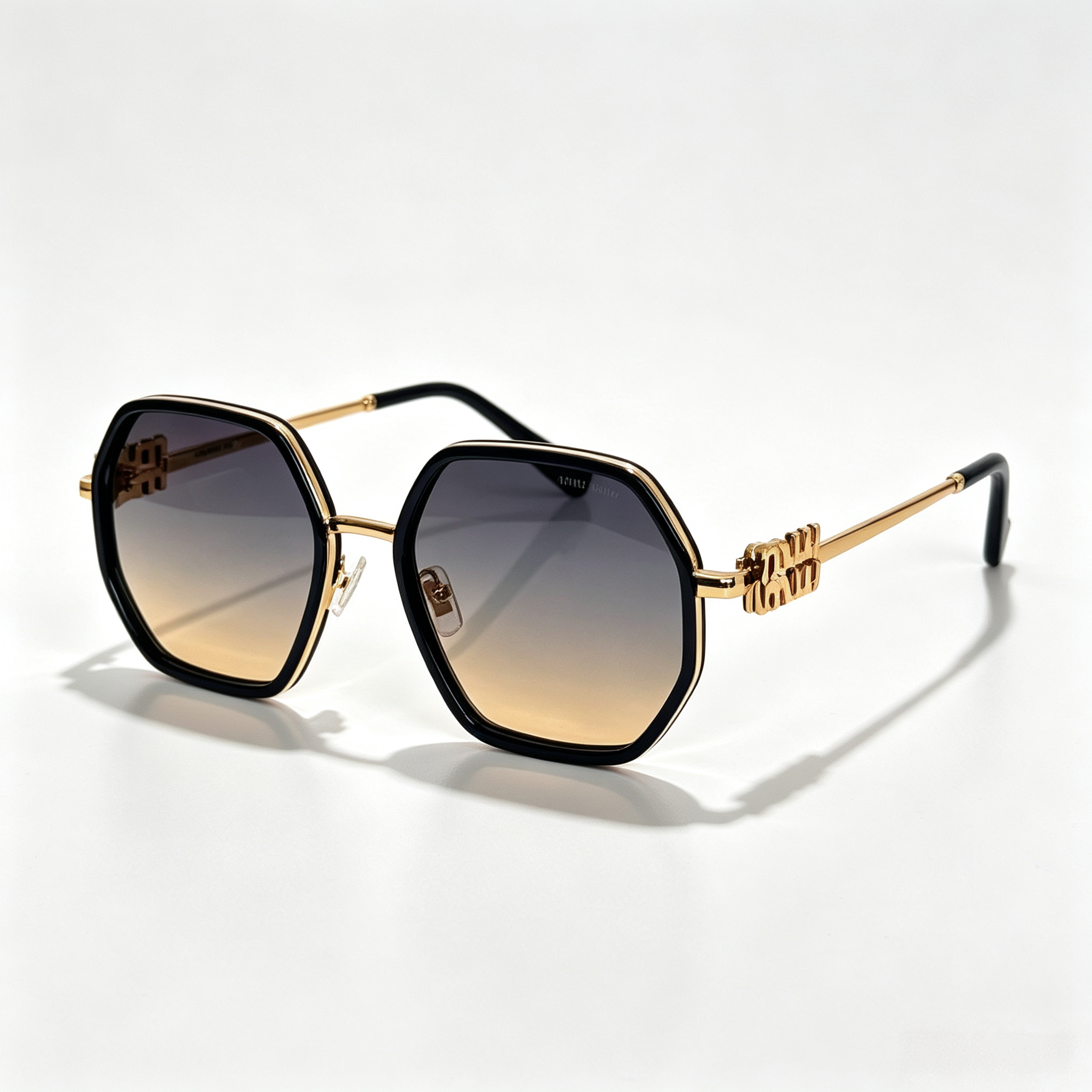 Miu Miu MU 778ZS Series Polygonal Metal Sunglasses