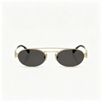Miu Miu SMU 54ZS series double-bridge retro oval sunglasses