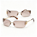 Miu Miu MU A51S series frameless curved sunglasses