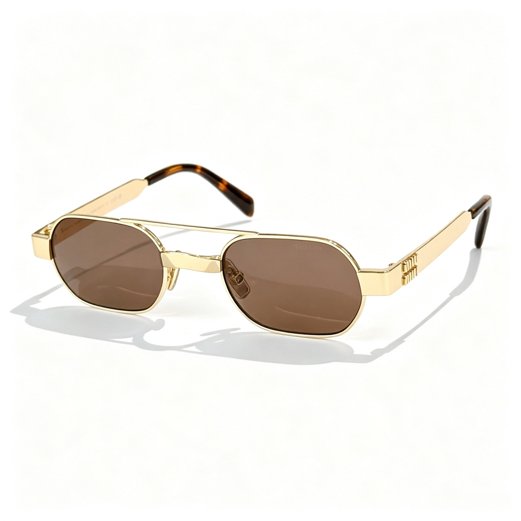 Miu Miu MU B52S series retro aviator sunglasses