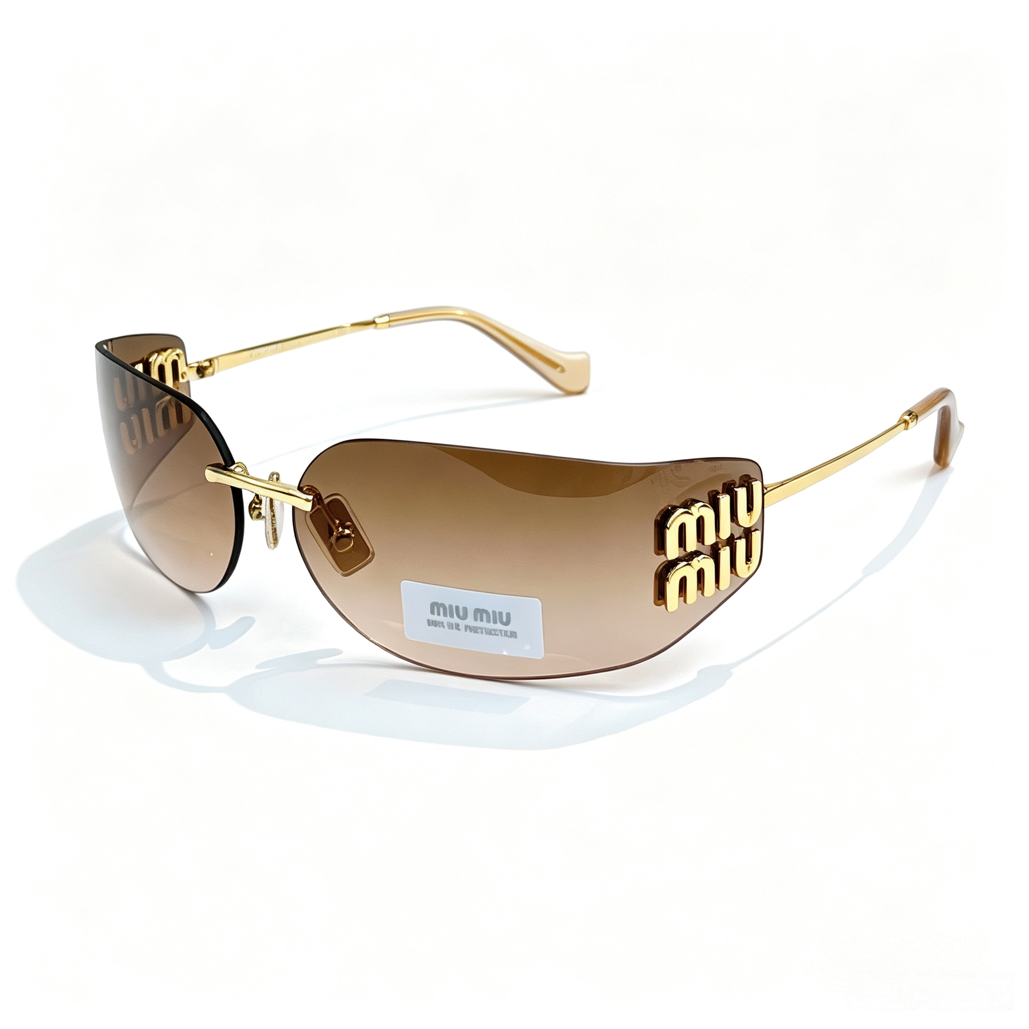 Miu Miu A51S Series Frameless Curved Sunglasses