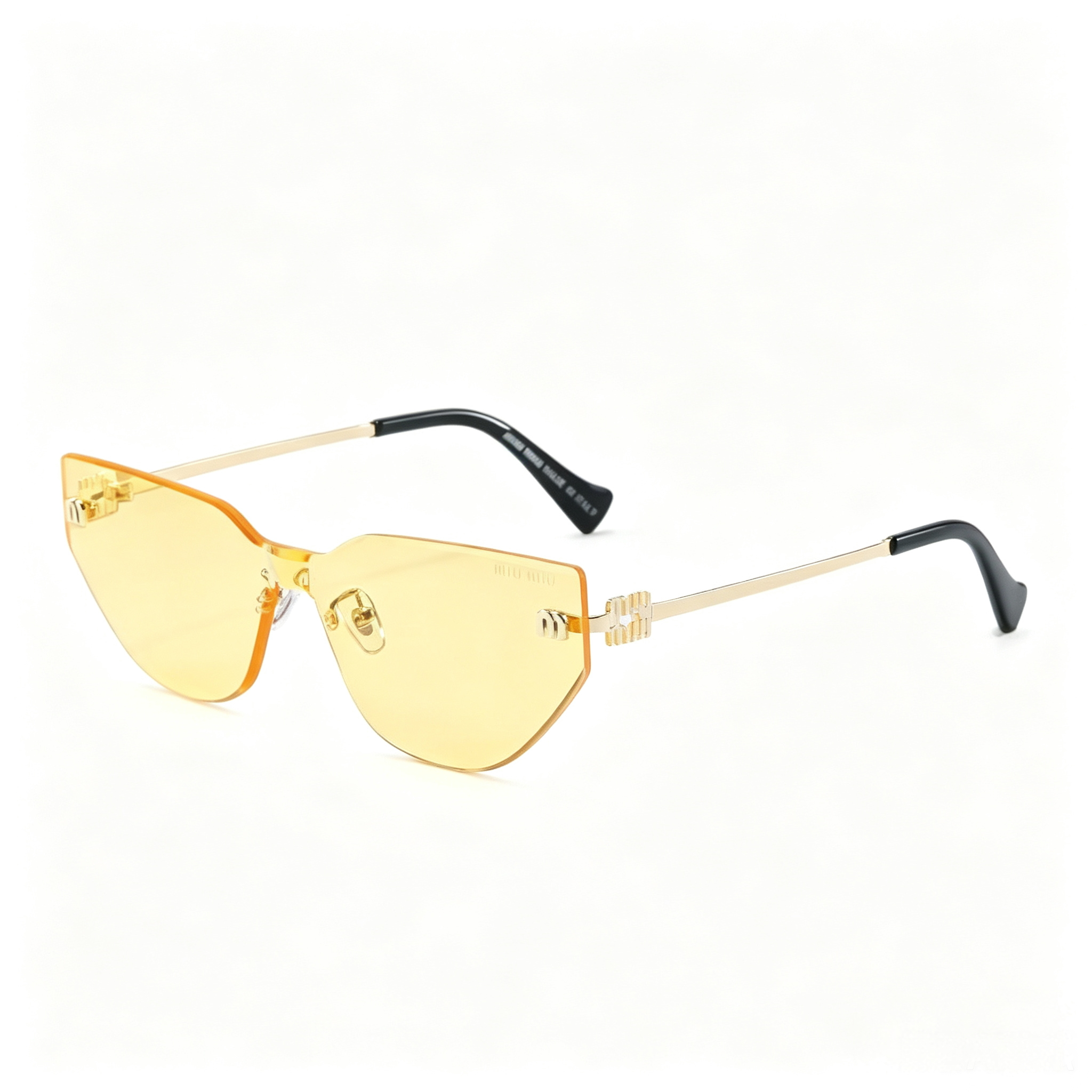 Miu Miu MU 105AV series frameless cat-eye sunglasses