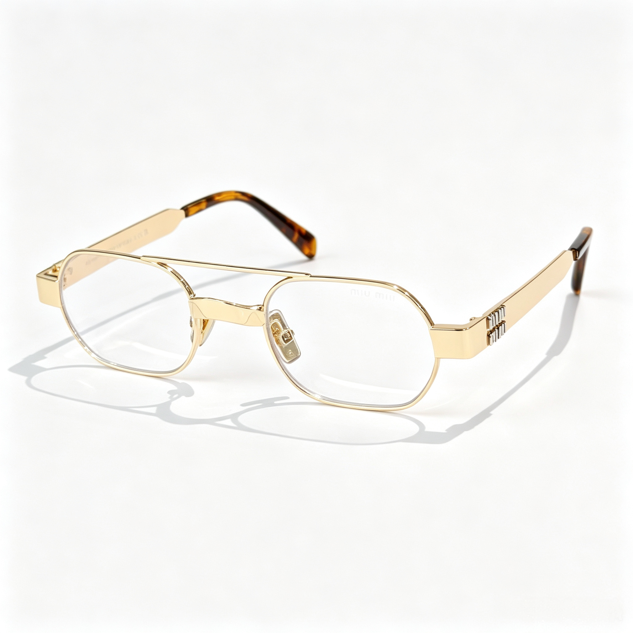 Miu Miu MU B52S series retro aviator sunglasses