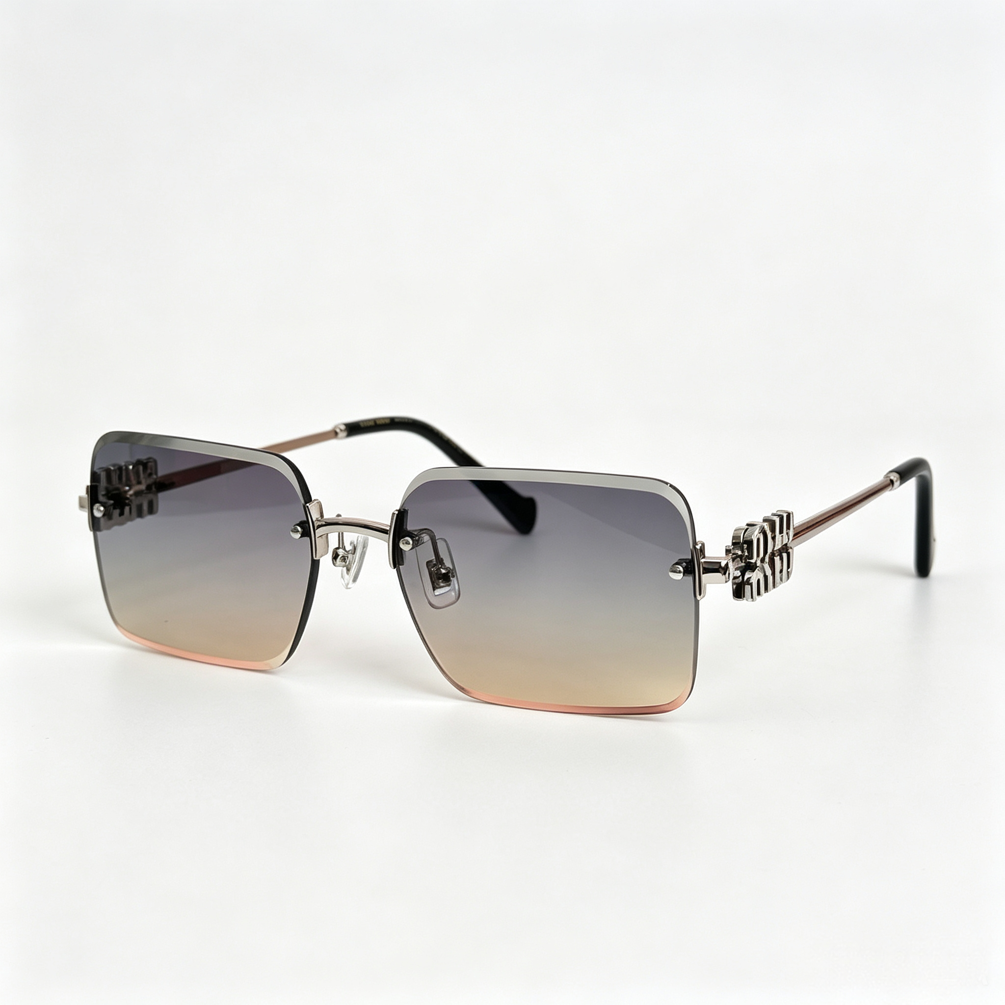 Miu Miu MU 99AV series square frameless sunglasses