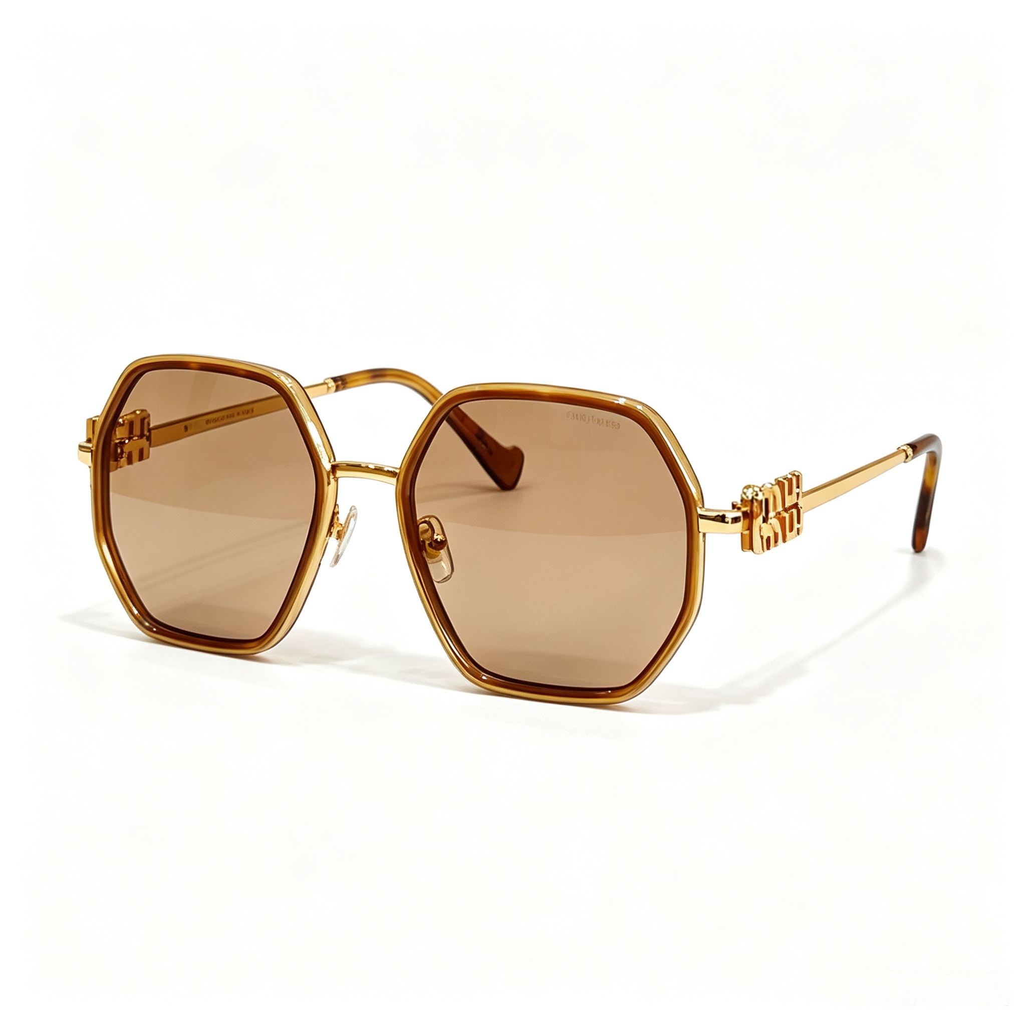 Miu Miu MU 778ZS Series Polygonal Metal Sunglasses