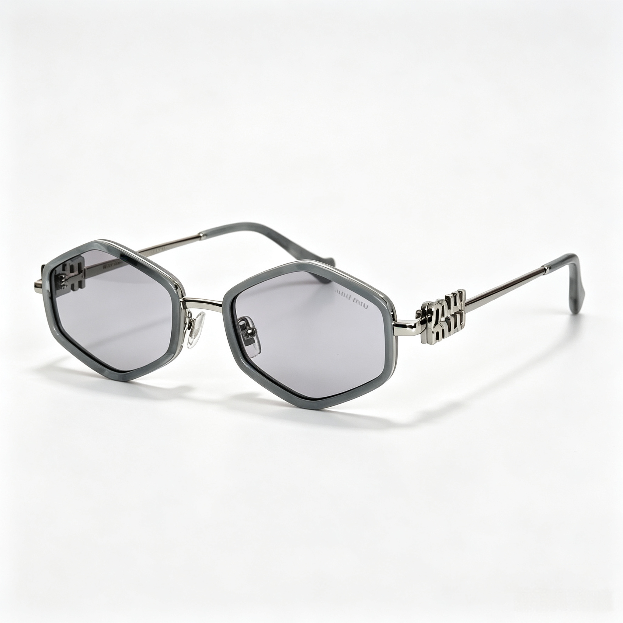 Miu Miu MU 778ZS Series Polygonal Metal Sunglasses