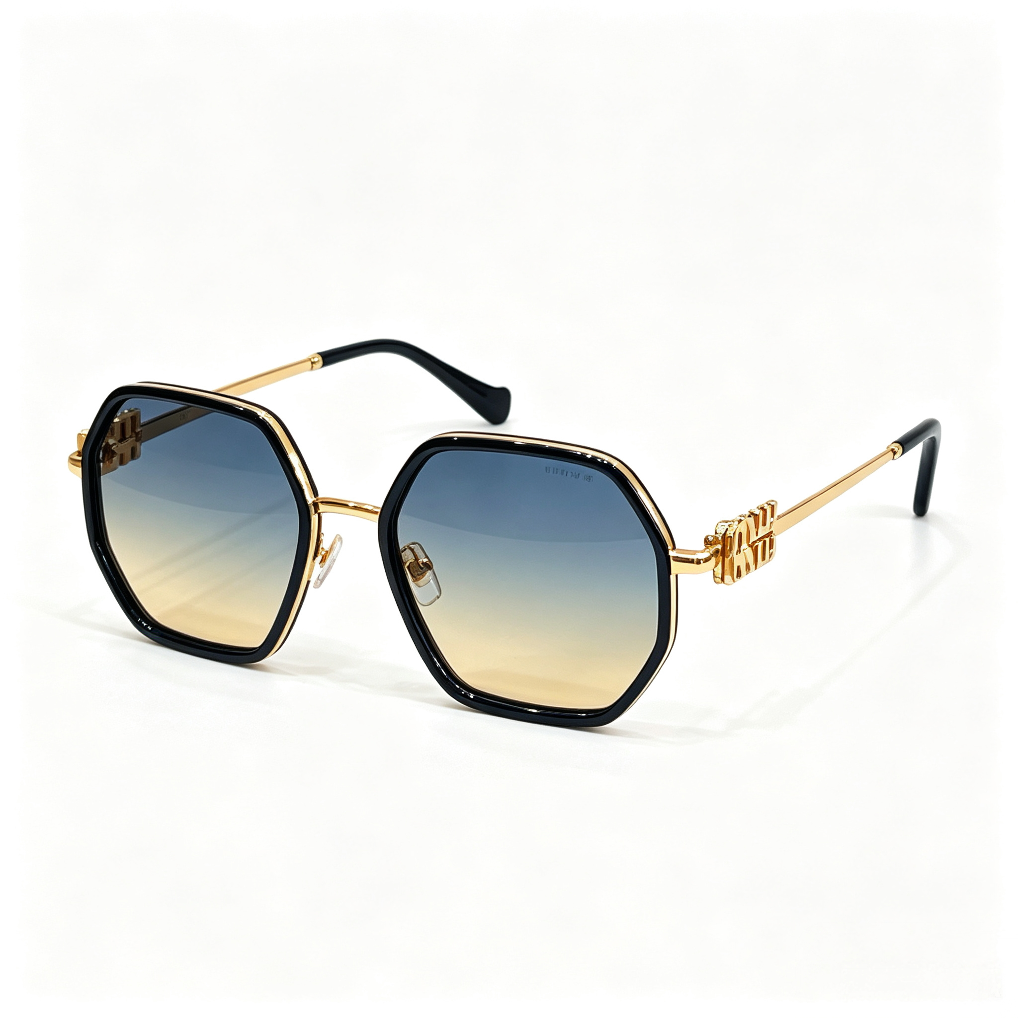 Miu Miu MU 778ZS Series Polygonal Metal Sunglasses