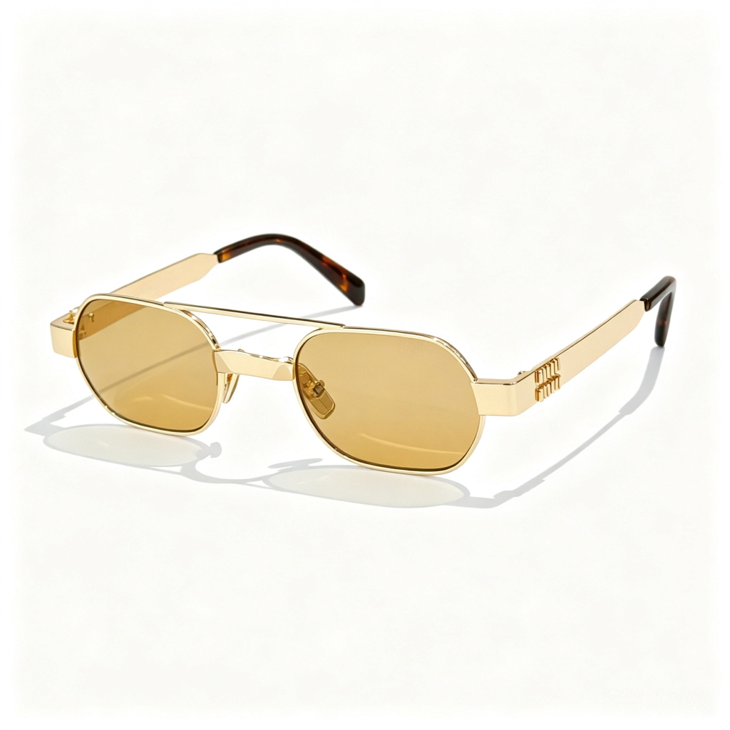 Miu Miu MU B52S series retro aviator sunglasses
