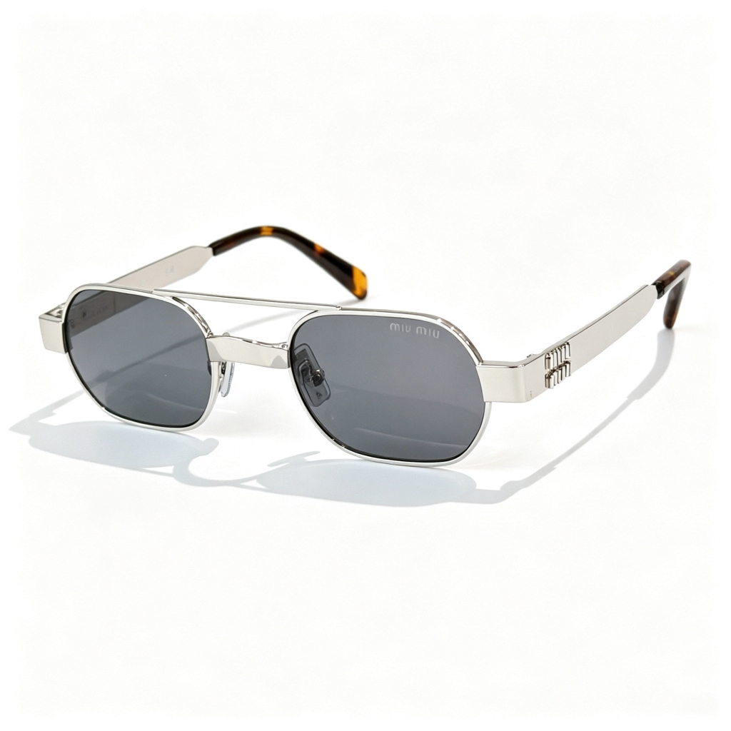 Miu Miu MU B52S series retro aviator sunglasses