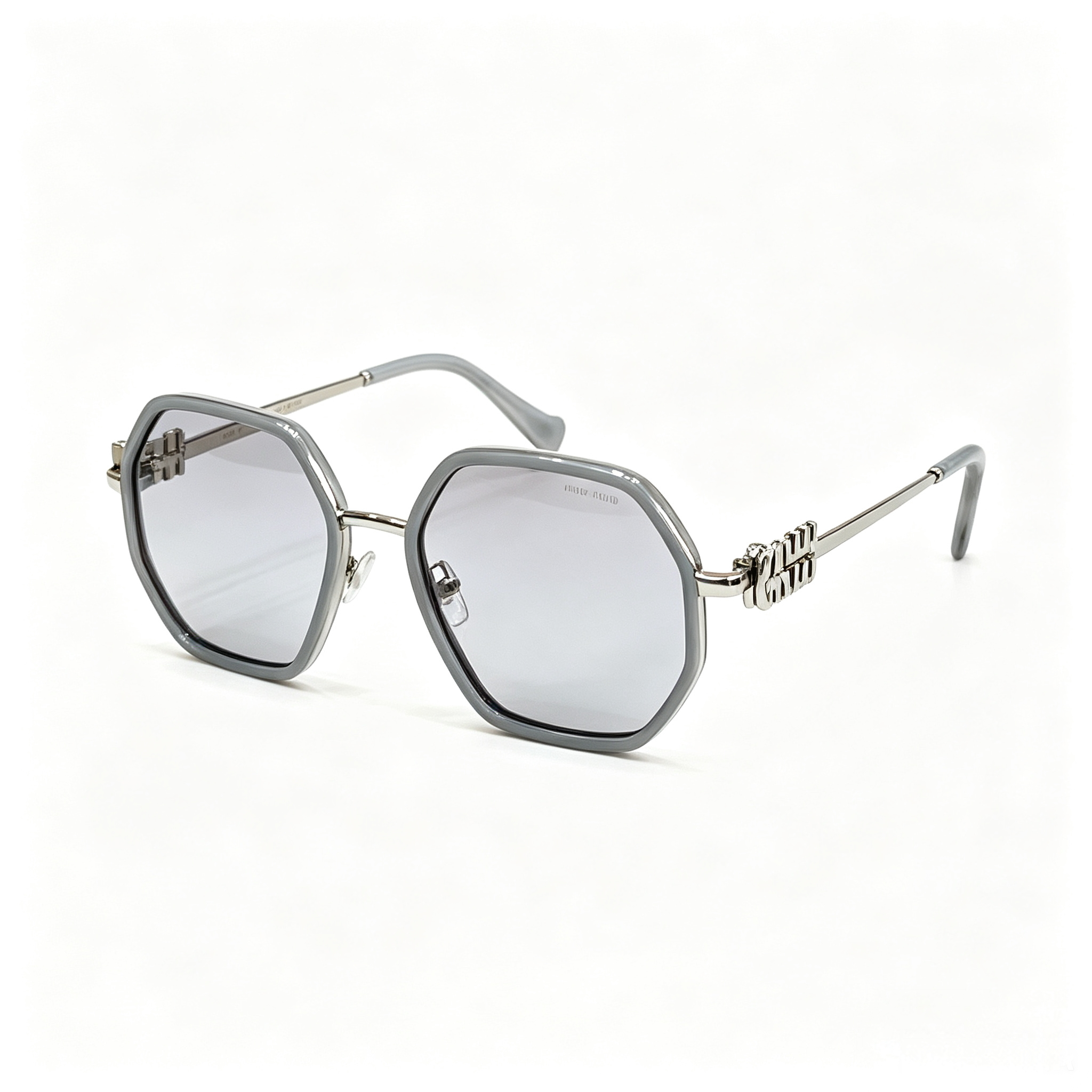 Miu Miu MU 778ZS Series Polygonal Metal Sunglasses