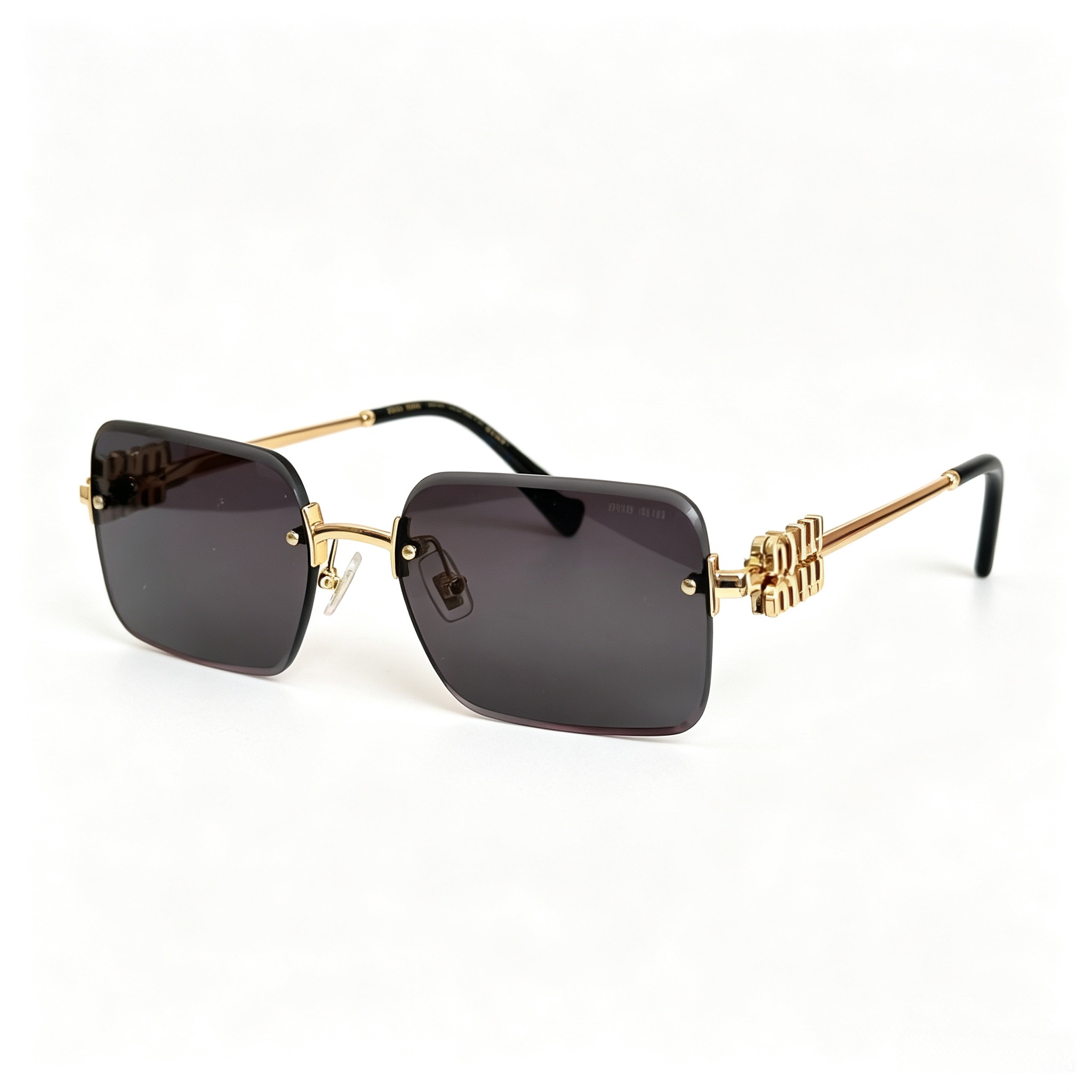 Miu Miu MU 99AV series square frameless sunglasses