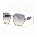 Miu Miu MU 62ZS Series Polygonal Metal Sunglasses