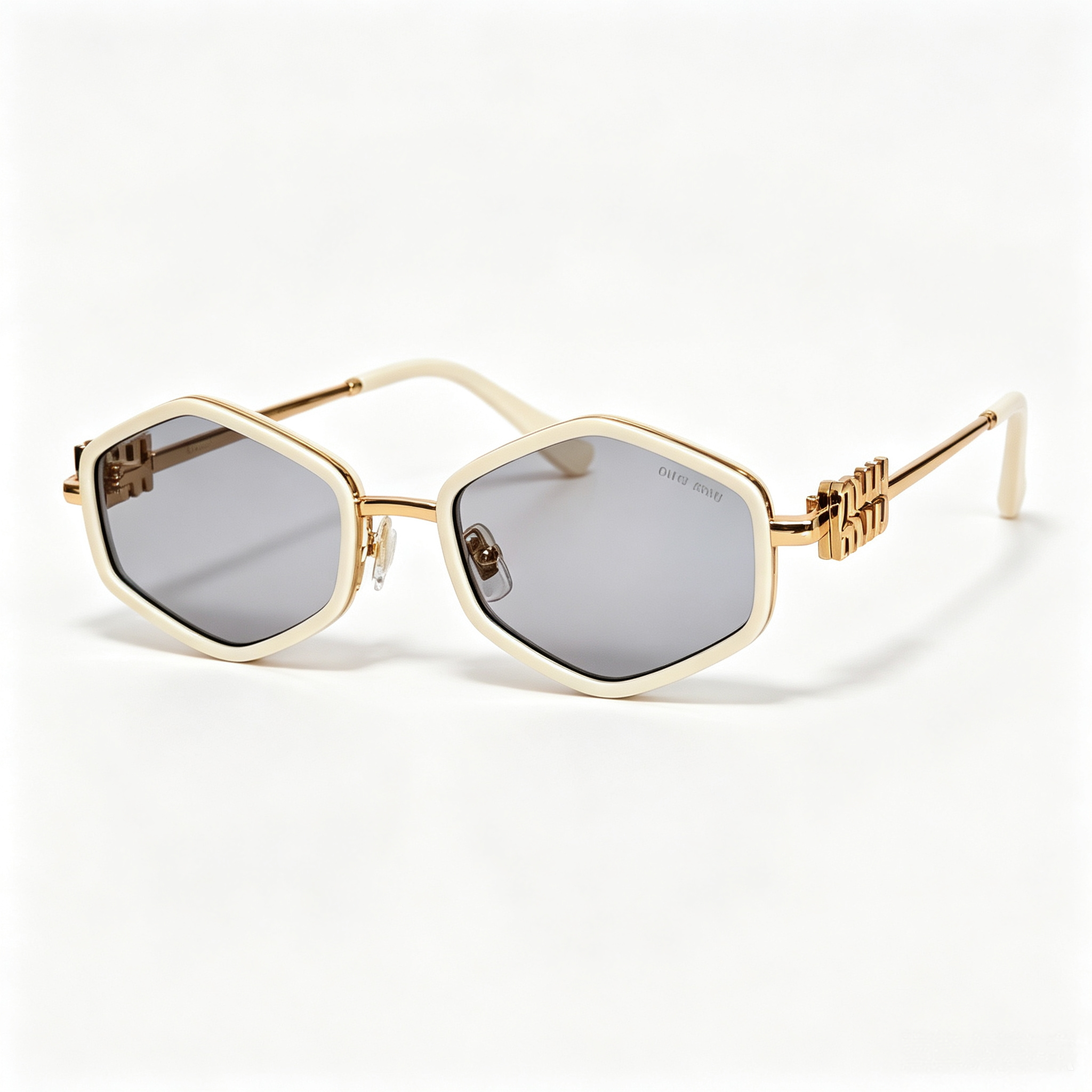 Miu Miu MU 778ZS Series Polygonal Metal Sunglasses