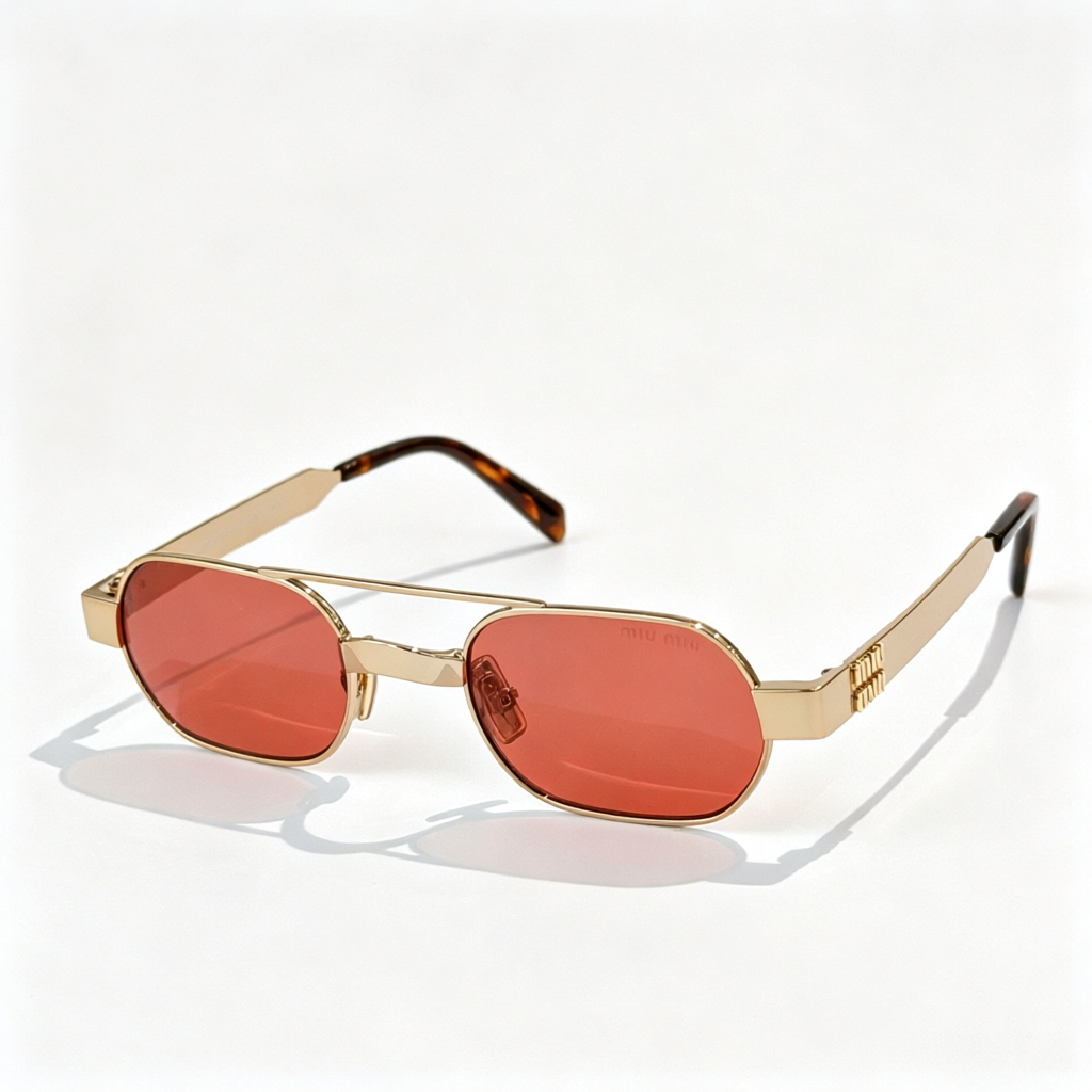 Miu Miu MU B52S series retro aviator sunglasses
