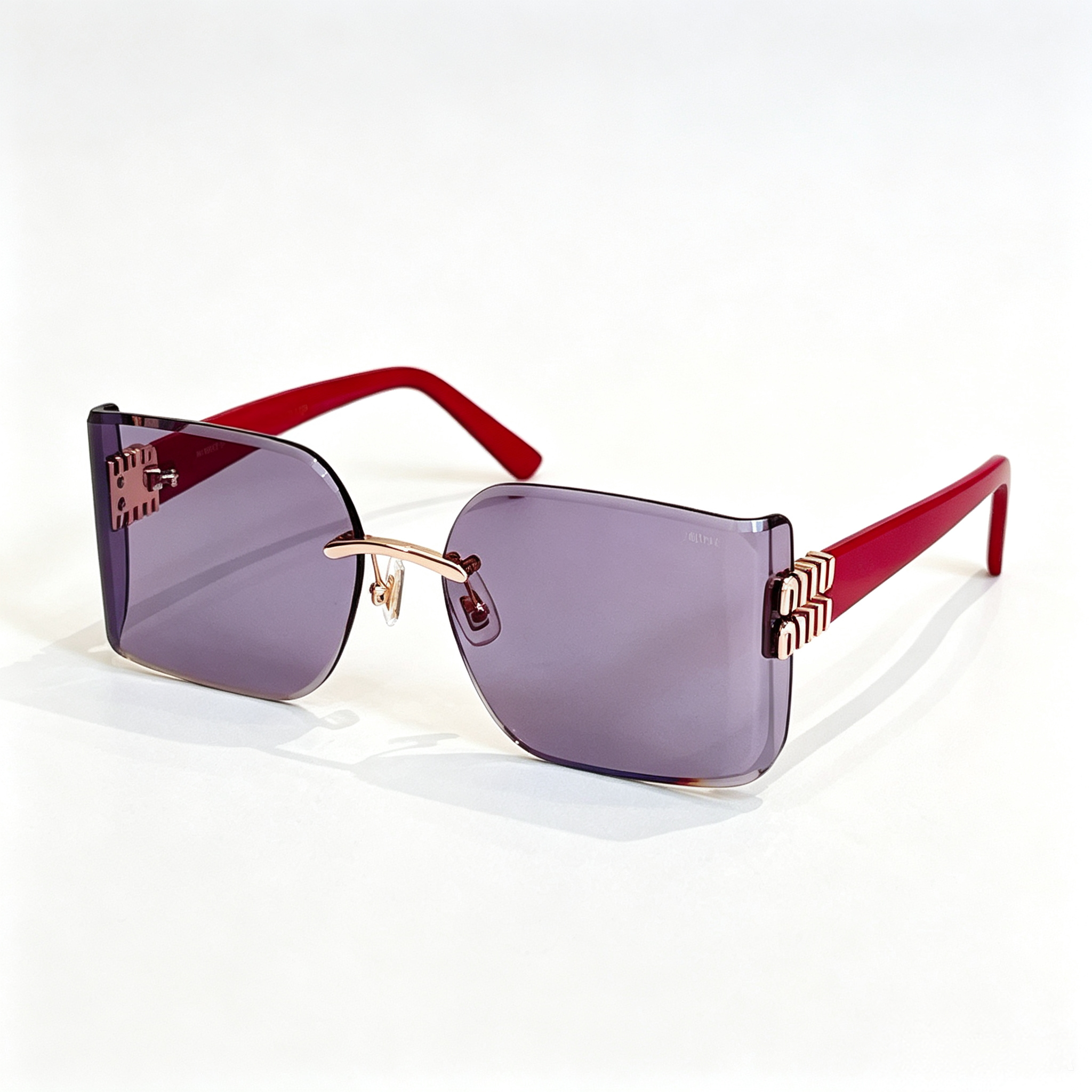 Miu Miu MU 112AV series frameless square sunglasses