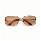 Miu Miu MU A51S series frameless curved sunglasses