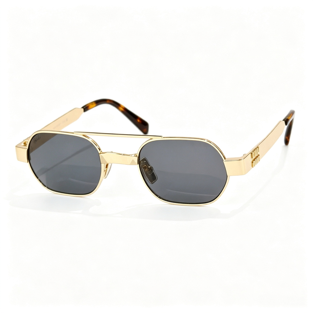 Miu Miu MU B52S series retro aviator sunglasses
