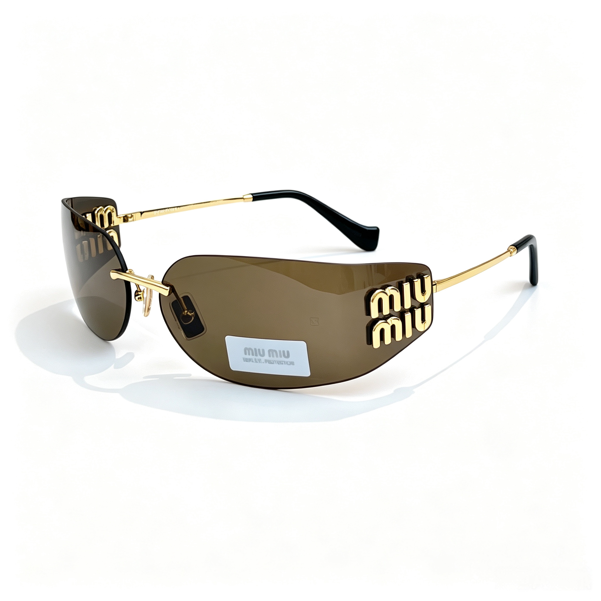 Miu Miu A51S Series Frameless Curved Sunglasses