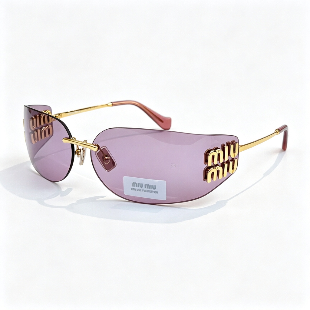 Miu Miu A51S Series Frameless Curved Sunglasses